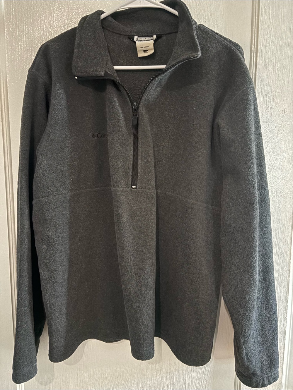 Columbia Men's Dark Gray Quarter-Zip Fleece Pullover